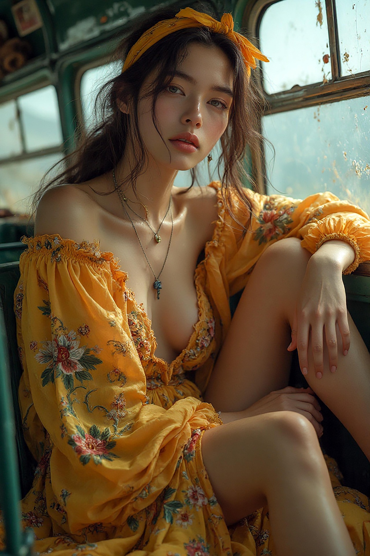 Color‑rich gradients and stylized silhouettes